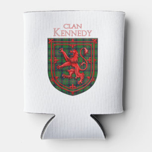 Kennedy Tartan Scottish Plaid Lion Rampant Can Cooler