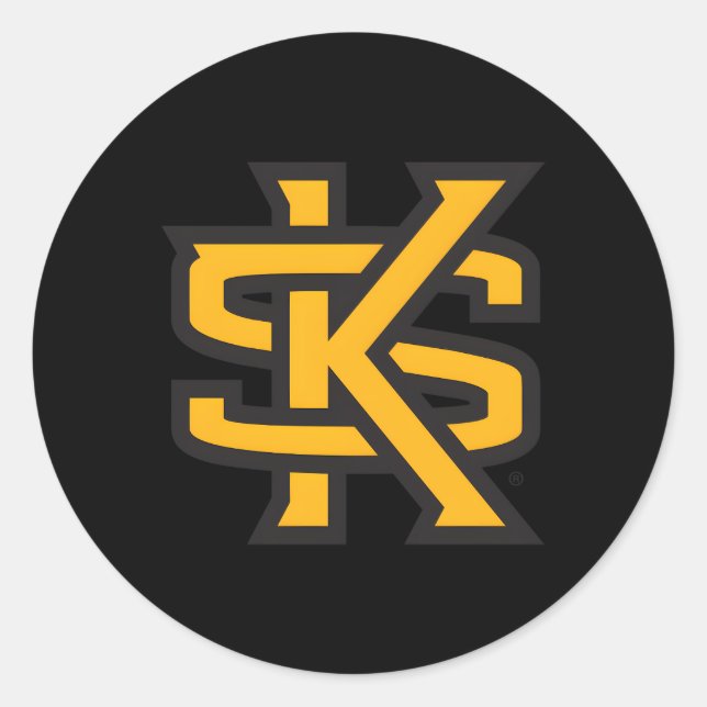 Kennesaw State Owls Icon Classic Round Sticker (Front)