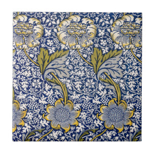 Kennet by William Morris, Vintage Textile Art Tile