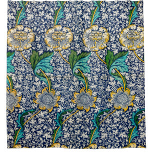 Kennet Pattern (by William Morris) Shower Curtain