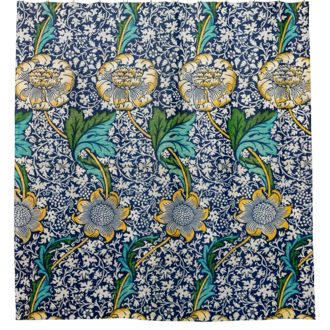 Kennet Pattern (by William Morris) Shower Curtain (Front)
