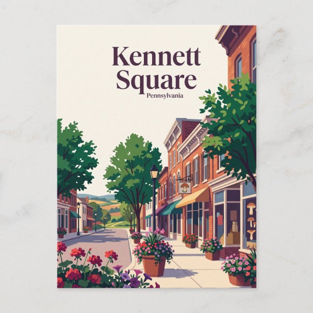 Kennett Square, Pennsylvania Postcard (Front)