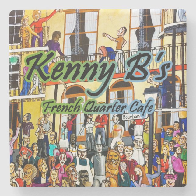 Kenny B's Cajun Seafood Hut, Hilton Head Island Stone Coaster (Front)