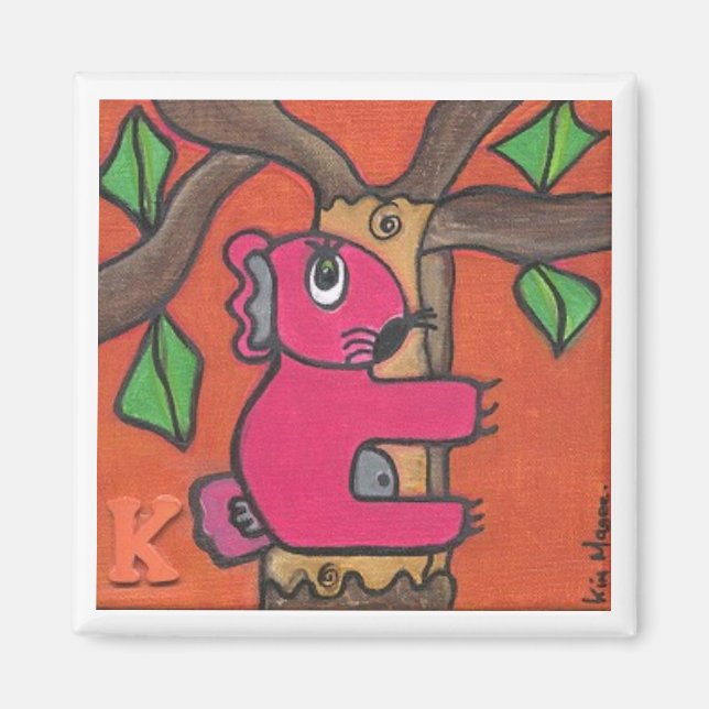 kenny the koala eats leaves Magnet (Front)