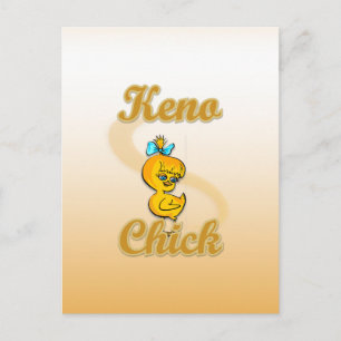Keno Chick Postcard