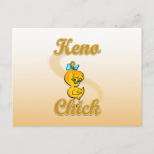Keno Chick Postcard