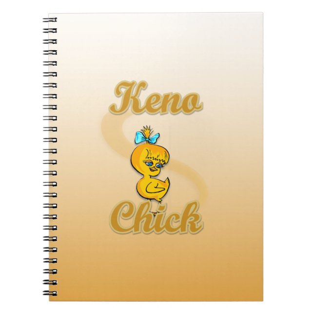 Keno  Chick Spiral Notebook (Front)