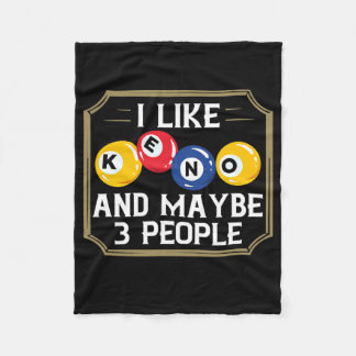Keno Game Player Slot Machine Numbers Casino Fleece Blanket