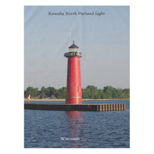Kenosha North Pierhead Light tablecloth