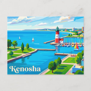 Kenosha, Wisconsin, USA Postcard