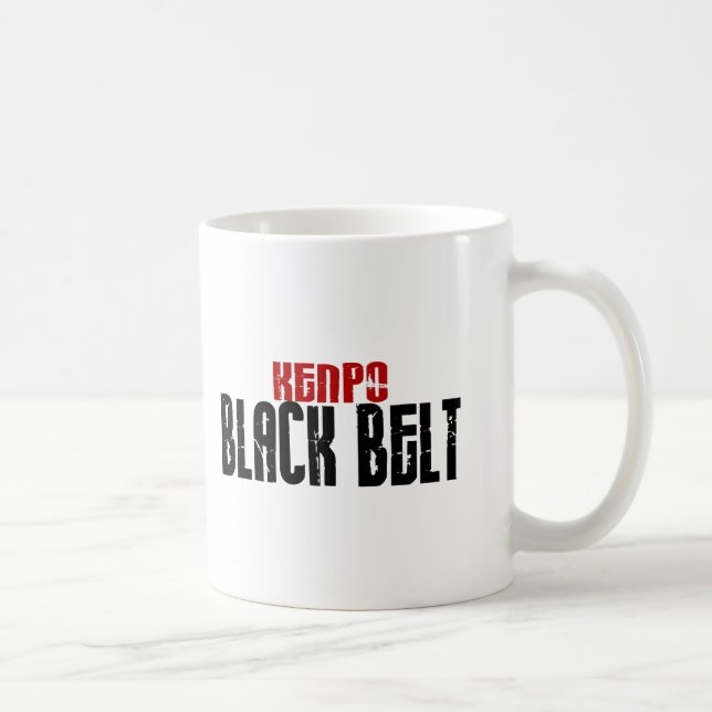 Kenpo Black Belt Karate Coffee Mug (Right)
