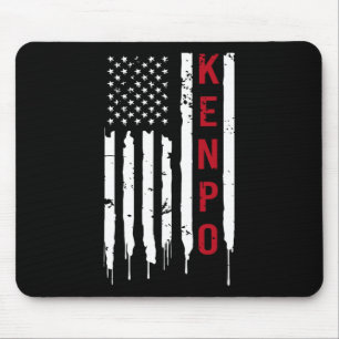 Kenpo Karate American Flag For Women Men Mouse Pad