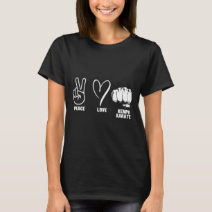 Kenpo Karate Coach Peace Love American Kenpo T-Shirt