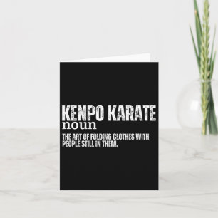 Kenpo Karate Definition Funny American Kenpo 1 Card