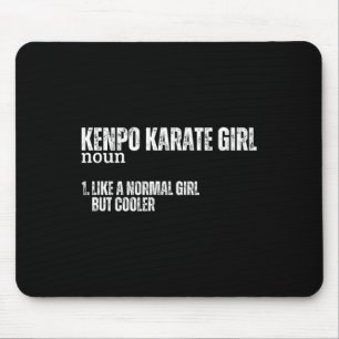 Kenpo Karate Girl Definition Funny Women American Mouse Pad