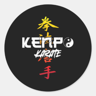 Kenpo Karate Karate Classic Round Sticker