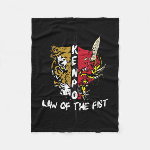 Kenpo Karate Law Of The Fist Martial Arts Fleece Blanket