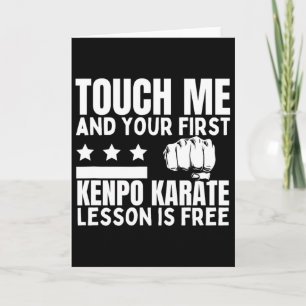 Kenpo Karate Lesson For Free Coach Funny American  Card