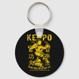 Kenpo Karate Martial Arts Retro Vintage Distressed Key Ring