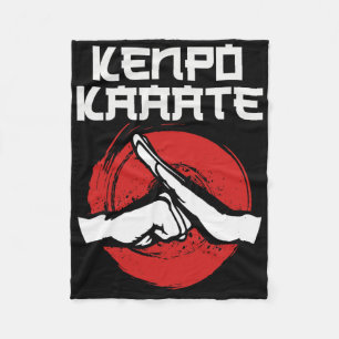 Kenpo Karate Salutation Kempo Martial Arts Men Wom Fleece Blanket