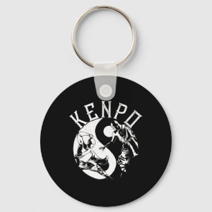 Kenpo Yin Yang Martial Arts Japanese Kempo Fighter Key Ring