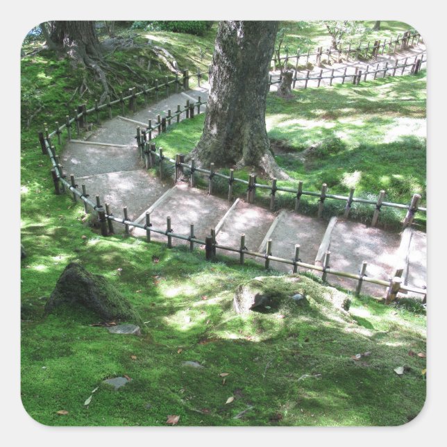 Kenrokuen Garden: Kanazawa, Japan Square Sticker (Front)