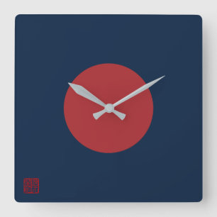 Kenshin Uesugi's Uma-jirushi Square Wall Clock