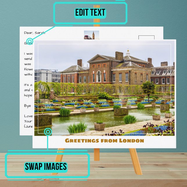 Kensington Palace London England Postcard (Share your experiences with these stylish template postcards.)
