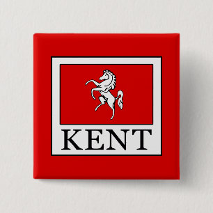 Kent County England 15 Cm Square Badge