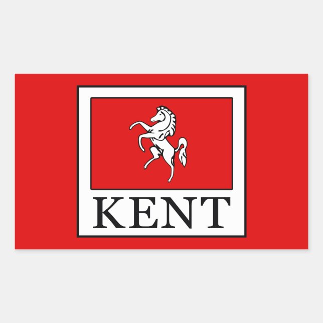 Kent County England Rectangular Sticker (Front)