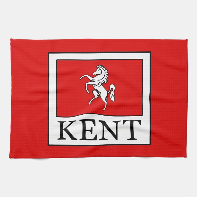 Kent County England Tea Towel (Horizontal)