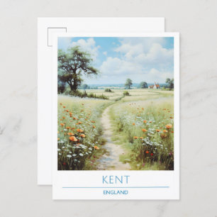 Kent England Vintage Travel Postcard