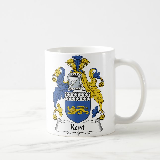 Kent Family Crest Coffee Mug (Right)