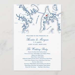 Kent Island Maryland Destination Wedding Program Programme