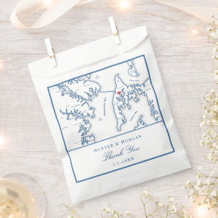 Kent Island Maryland Thank You Wedding Favour Bags