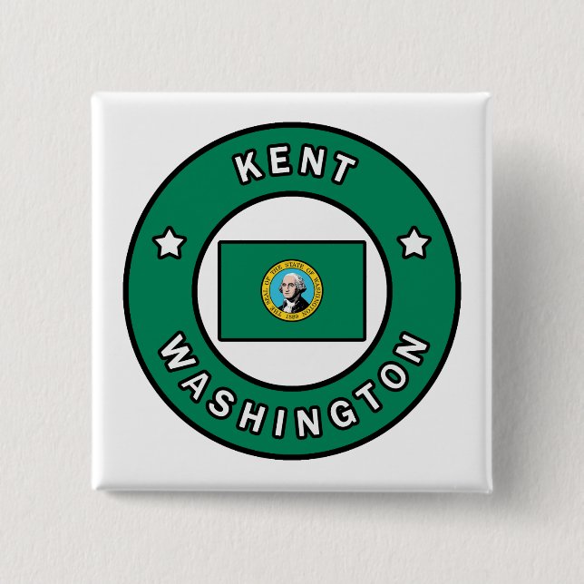 Kent Washington 15 Cm Square Badge (Front)