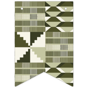 Kente Block - Heritage Olive Bunting