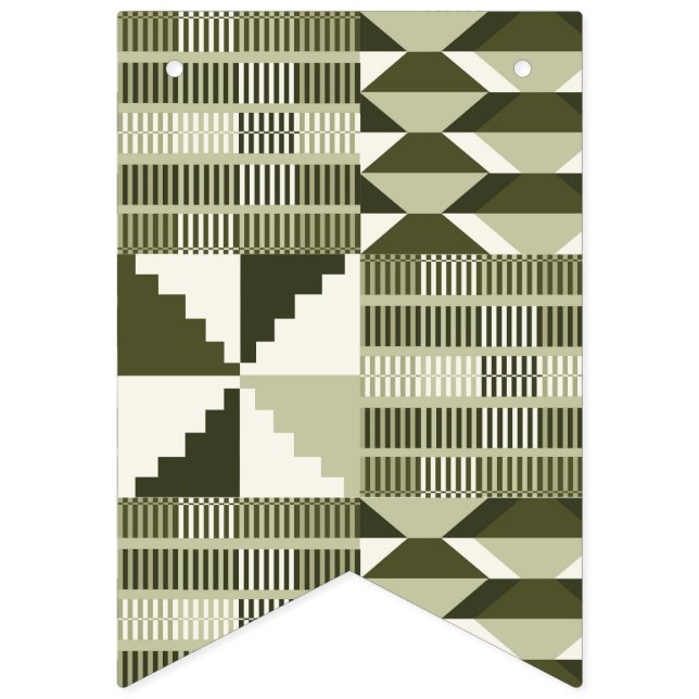 Kente Block - Heritage Olive Bunting (First Flag)