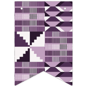 Kente Block - Smoky Plum Bunting