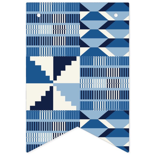 Kente Block - Soft Indigo Bunting (First Flag)