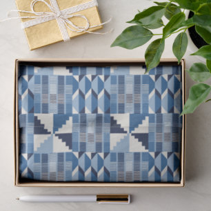 Kente Block - Soft Indigo Tissue Paper