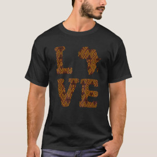 Kente Cloth Dashiki Print African Tribal Ethnic Tr T-Shirt