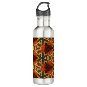 Kente Geometrics Kwanza  Afrocentric  710 Ml Water Bottle