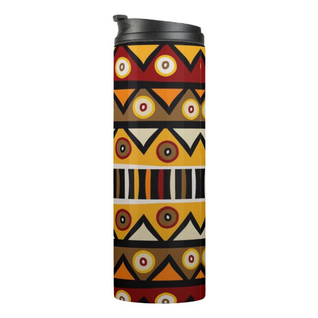 Kente Ghana Thermal Tumbler (Rotated Right)