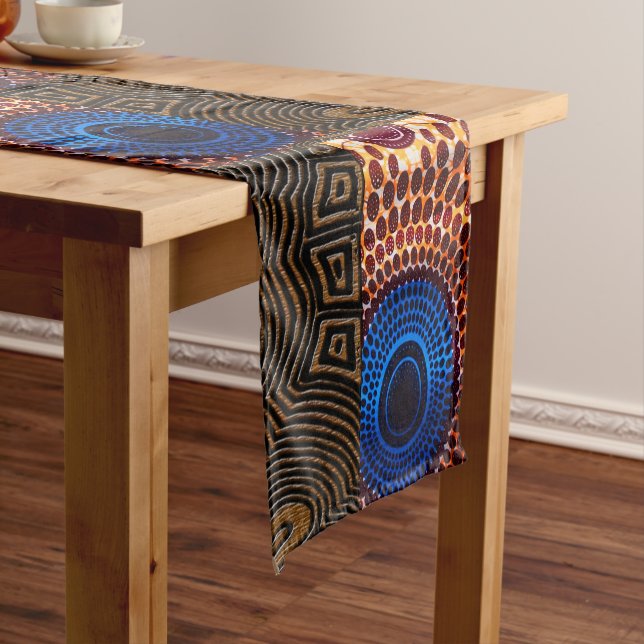 “Kente-Inspired Elegance”: Short Table Runner (In Situ)
