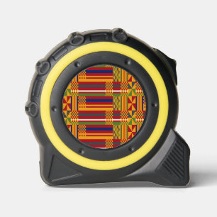 Kente Pattern African Textile Tape Measure 1