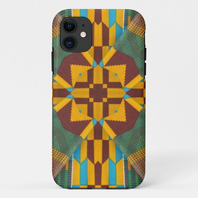 Kente Print 7 Case-Mate iPhone Case (Back)