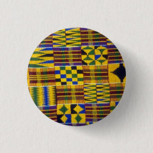kente rhapsody 3 cm round badge