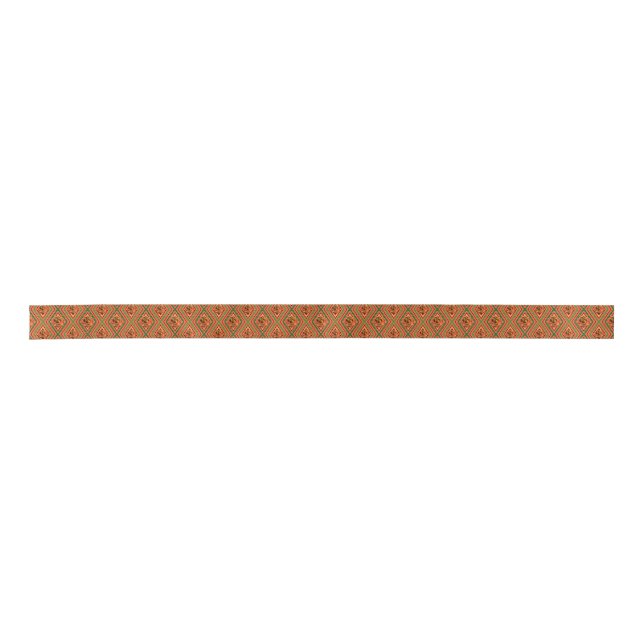 Kente Rose Design Satin Ribbon (Front)