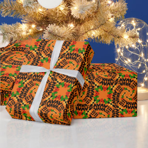 Kente-Style Design Wrapping Paper